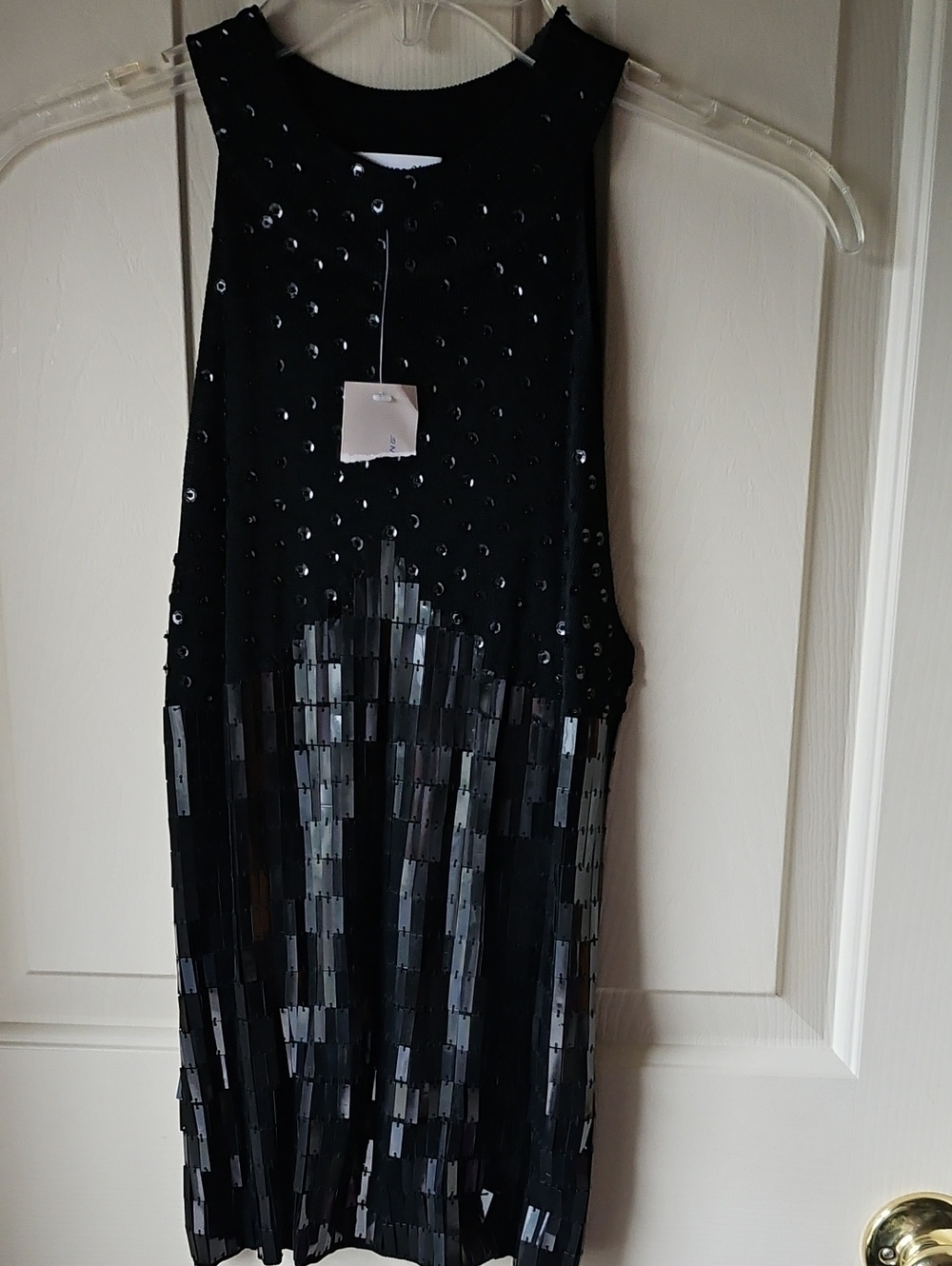 Forever Young Black Sequin Top